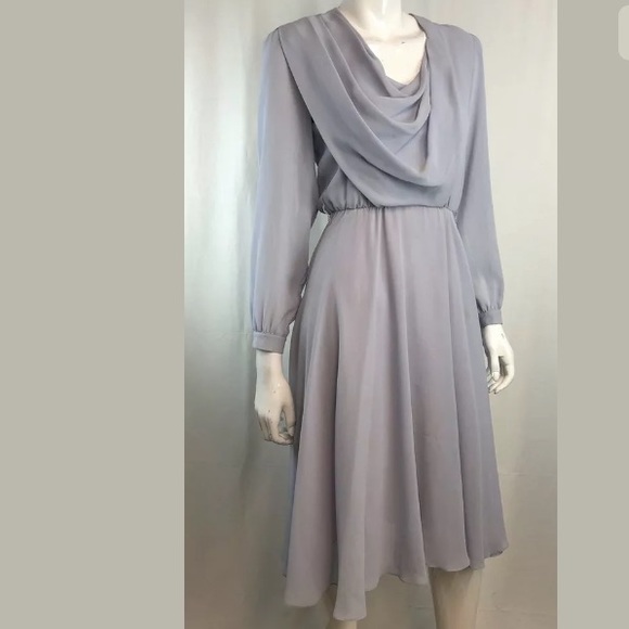 Ursula of Switzerland Draped Midi Shift Dress - Picture 5 of 8